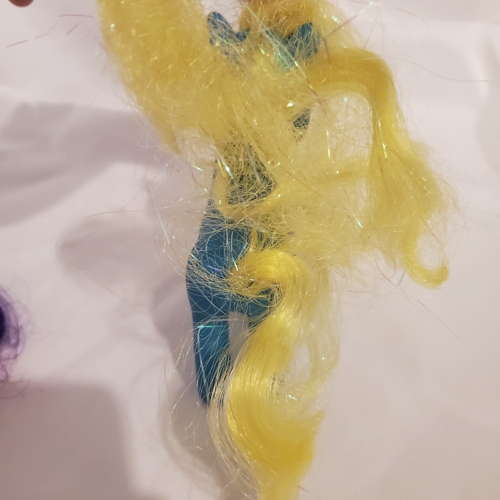 1981 my pony Gi-Go wonderland aqua yellow mane brown star 7" toy pony figure - Picture 4 of 5
